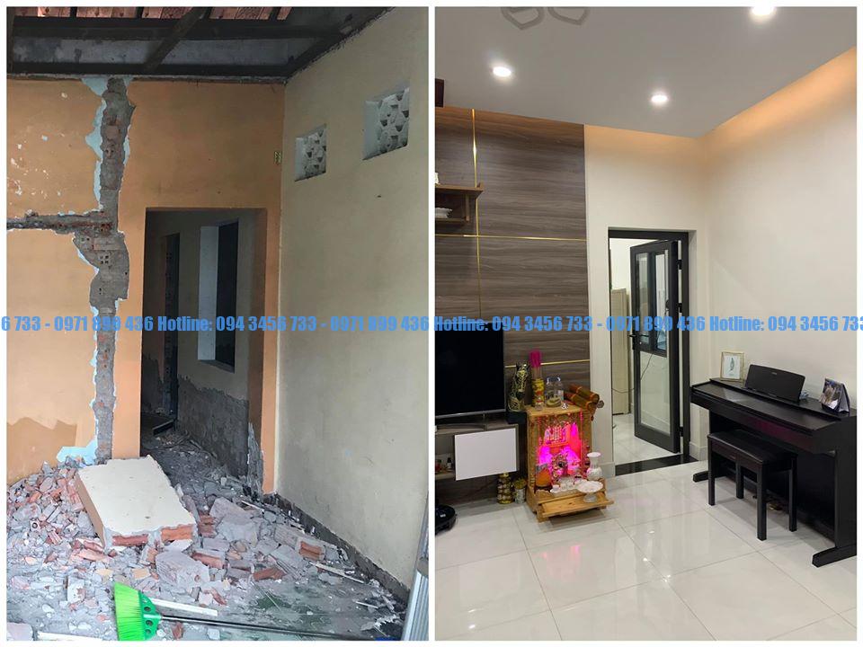 Ảnh trước và sau khi sửa chữa - SỬA CHỮA NHÀ CẤP 4 TRỌN GÓI