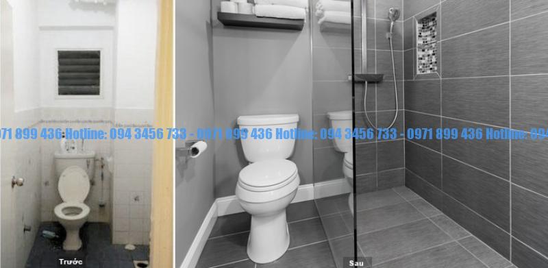 Dịch vụ cải tạo nhà vệ sinh Hà Nội trọn gói: bố trí lại mặt bằng, chống thấm, ốp lát, thay thiết bị. Khảo sát miễn phí, báo giá rõ từng hạng mục, có bảo hành.