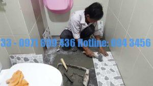 Dịch vụ sửa nhà vệ sinh Hà Nội: chống thấm sàn, thay thiết bị, ốp lát lại, thông tắc. Khảo sát miễn phí, báo giá rõ từng hạng mục, có bảo hành sau thi công.