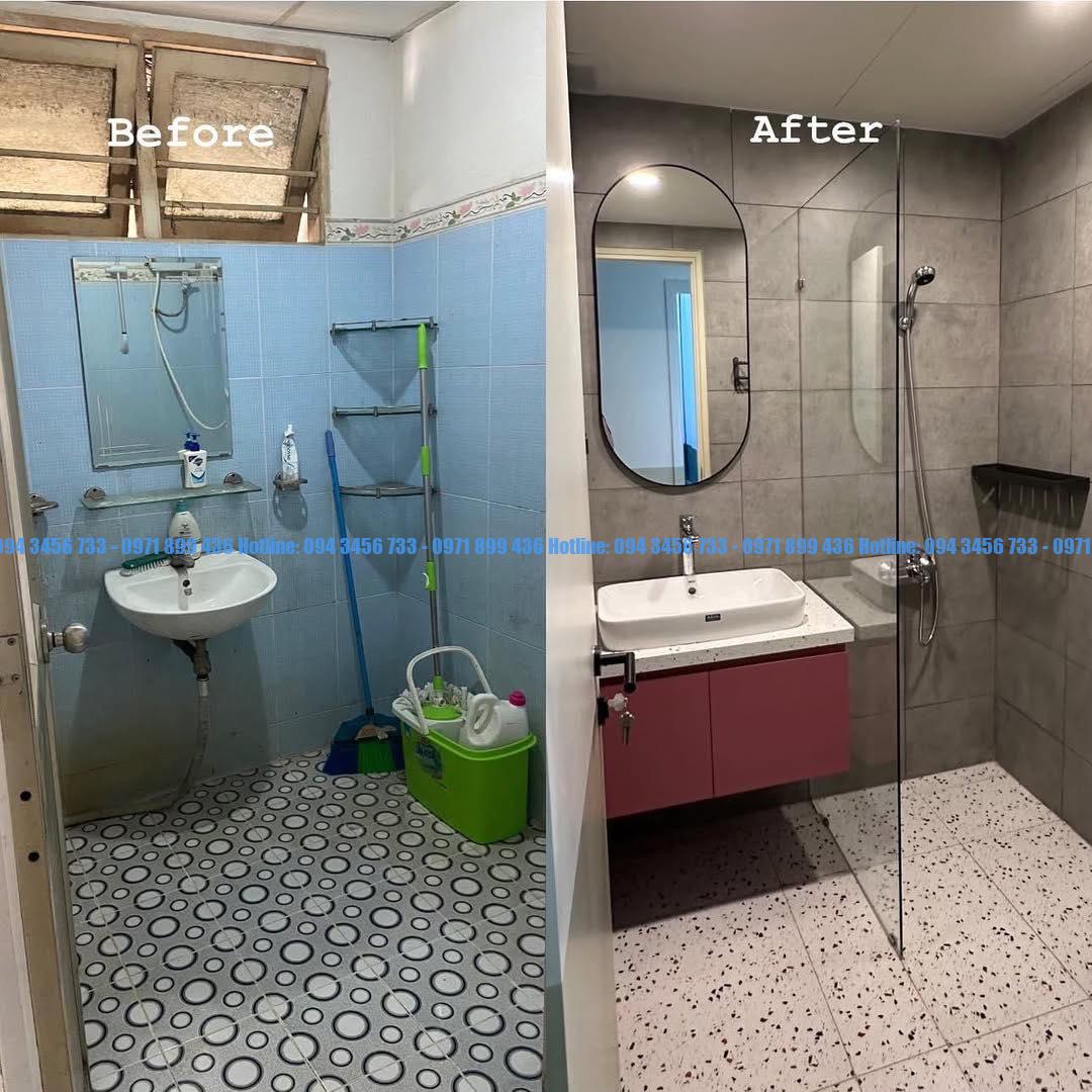 Dịch vụ cải tạo nhà vệ sinh Hà Nội trọn gói: bố trí lại mặt bằng, chống thấm, ốp lát, thay thiết bị. Khảo sát miễn phí, báo giá rõ từng hạng mục, có bảo hành.